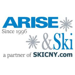 ARISE & Ski logo -- a partner of SKICNY.com since 1996