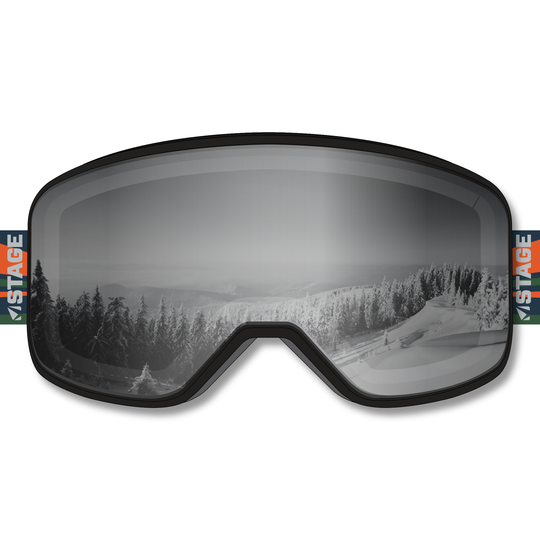 Adaptive Sports Partners Prop Ski Goggle - Mirror Chrome Smoke Lens