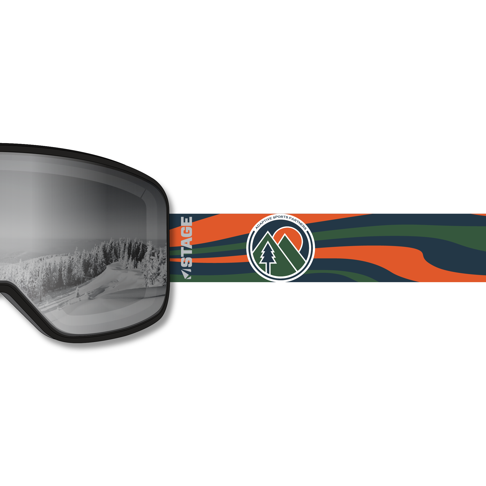 Adaptive Sports Partners Prop Ski Goggle - Mirror Chrome Smoke Lens