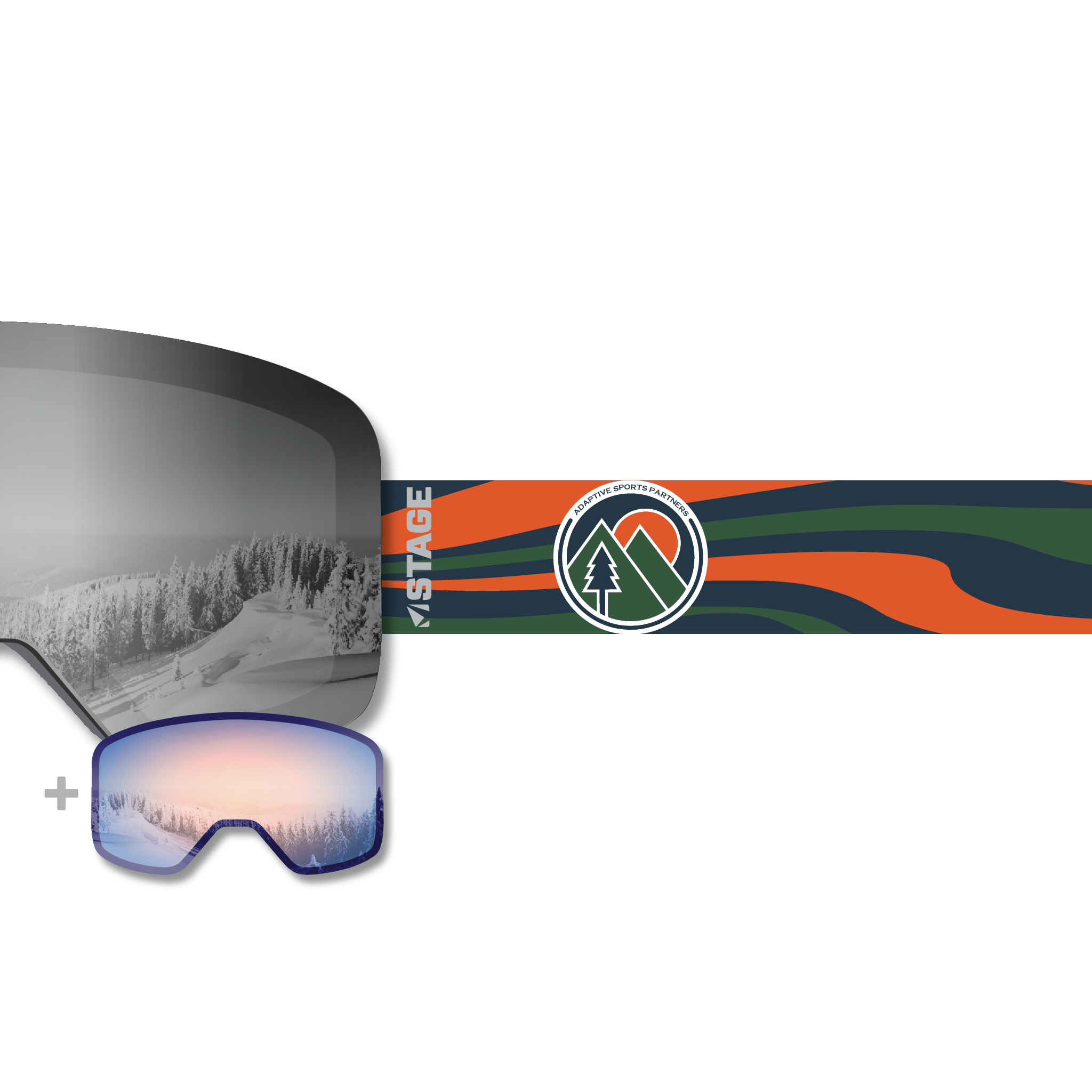 Adaptive Sports Partners Propnetic - Magnetic Ski Goggle + Bonus Lens