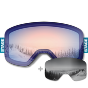 Allina Health Propnetic - Magnetic Ski Goggle + Bonus Lens