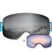 Allina Health Propnetic - Magnetic Ski Goggle + Bonus Lens