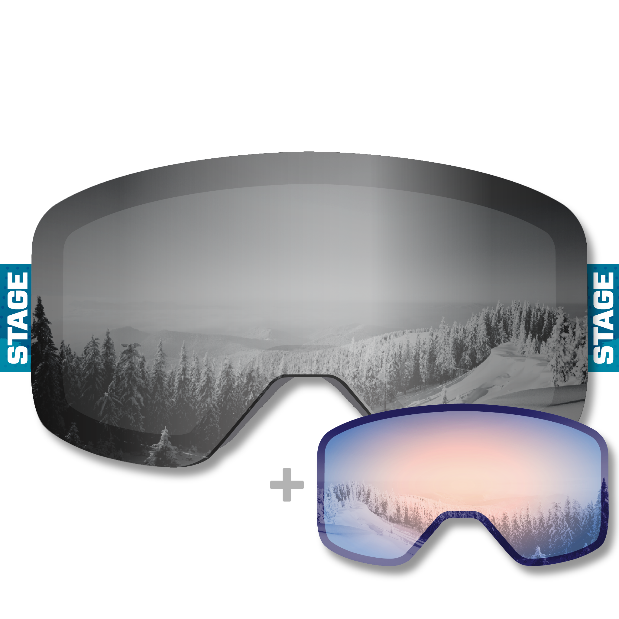 Allina Health Propnetic - Magnetic Ski Goggle + Bonus Lens