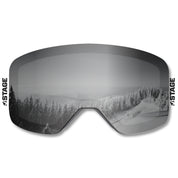 BRASS Frameless Prop Ski Goggle - Mirror Chrome Smoke Lens