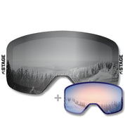 BRASS Propnetic - Magnetic Ski Goggle + Bonus Lens