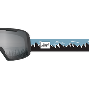STAGE Big Punk Ski Goggle with Cool Mountain Shadow Strap and Mirror Chrome Smoke lens