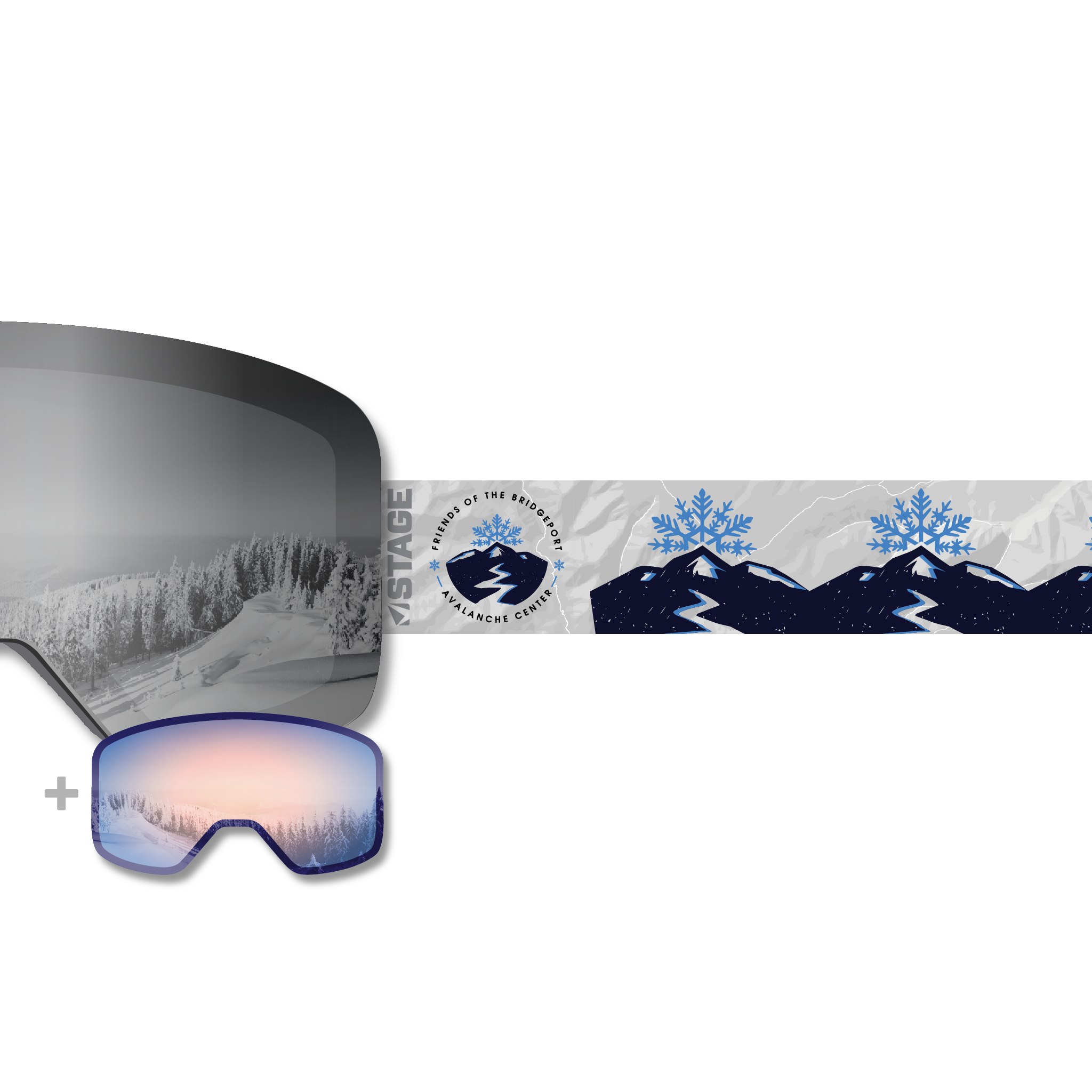 Friends of Bridgeport Avalanche Center Propnetic - Magnetic Ski Goggle + Bonus Lens