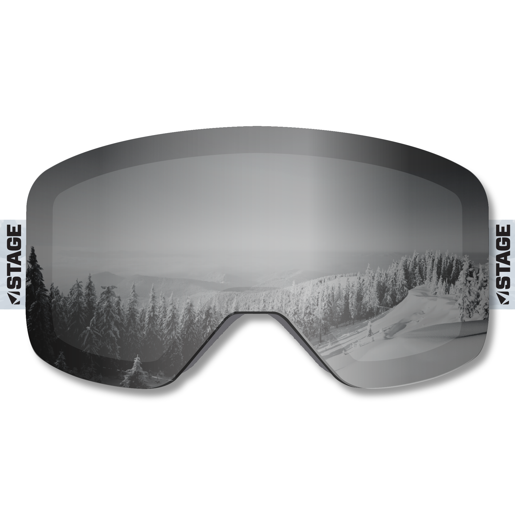 Deep Creek Lake Lions Frameless Prop Ski Goggle - Mirror Chrome Smoke Lens