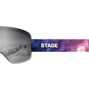 Frameless Prop Ski Goggle - Mirror Chrome Smoke Lens