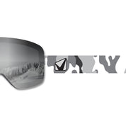 Frameless Prop Ski Goggle - Mirror Chrome Smoke Lens