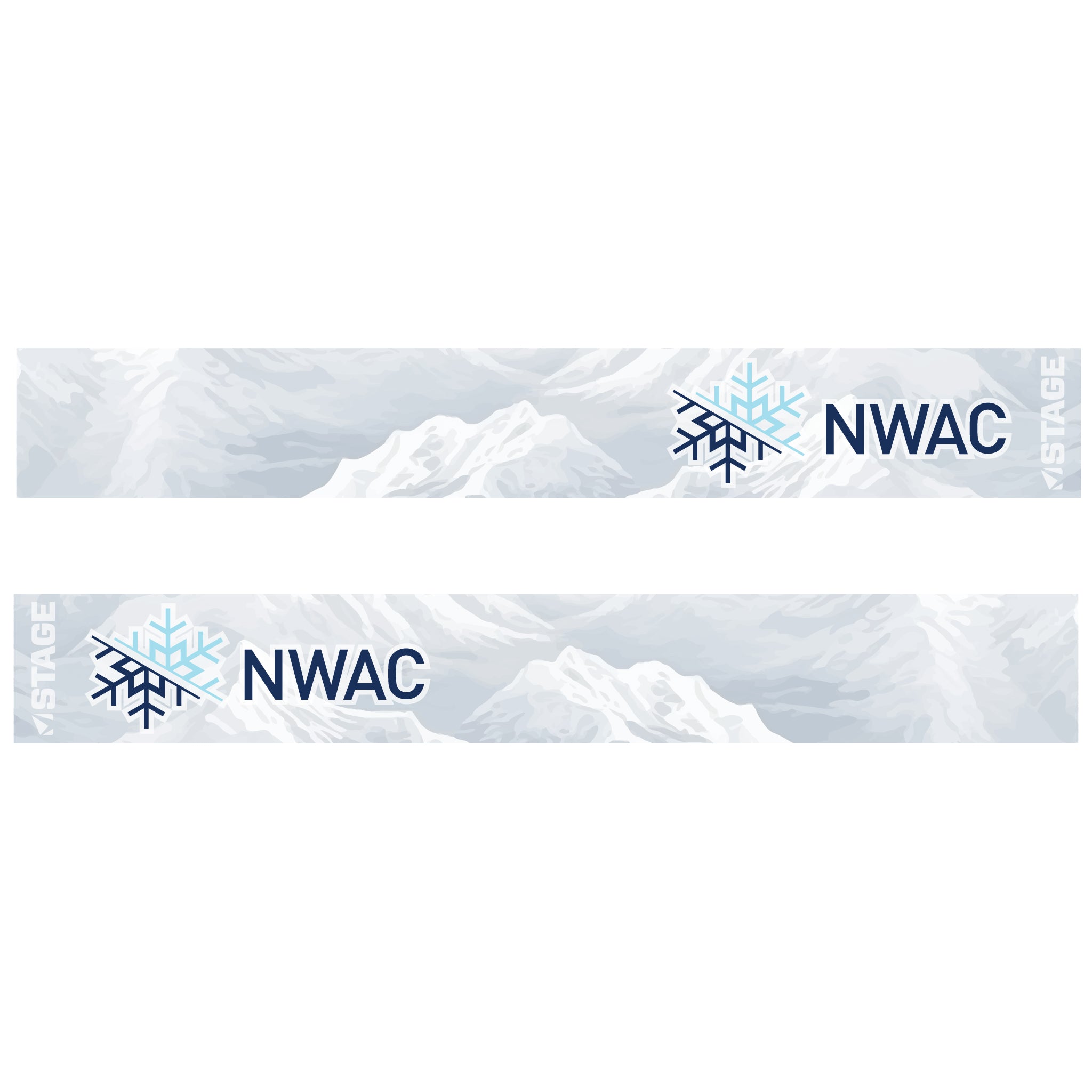 NWAC Frameless Prop Ski Goggle - Mirror Chrome Smoke Lens