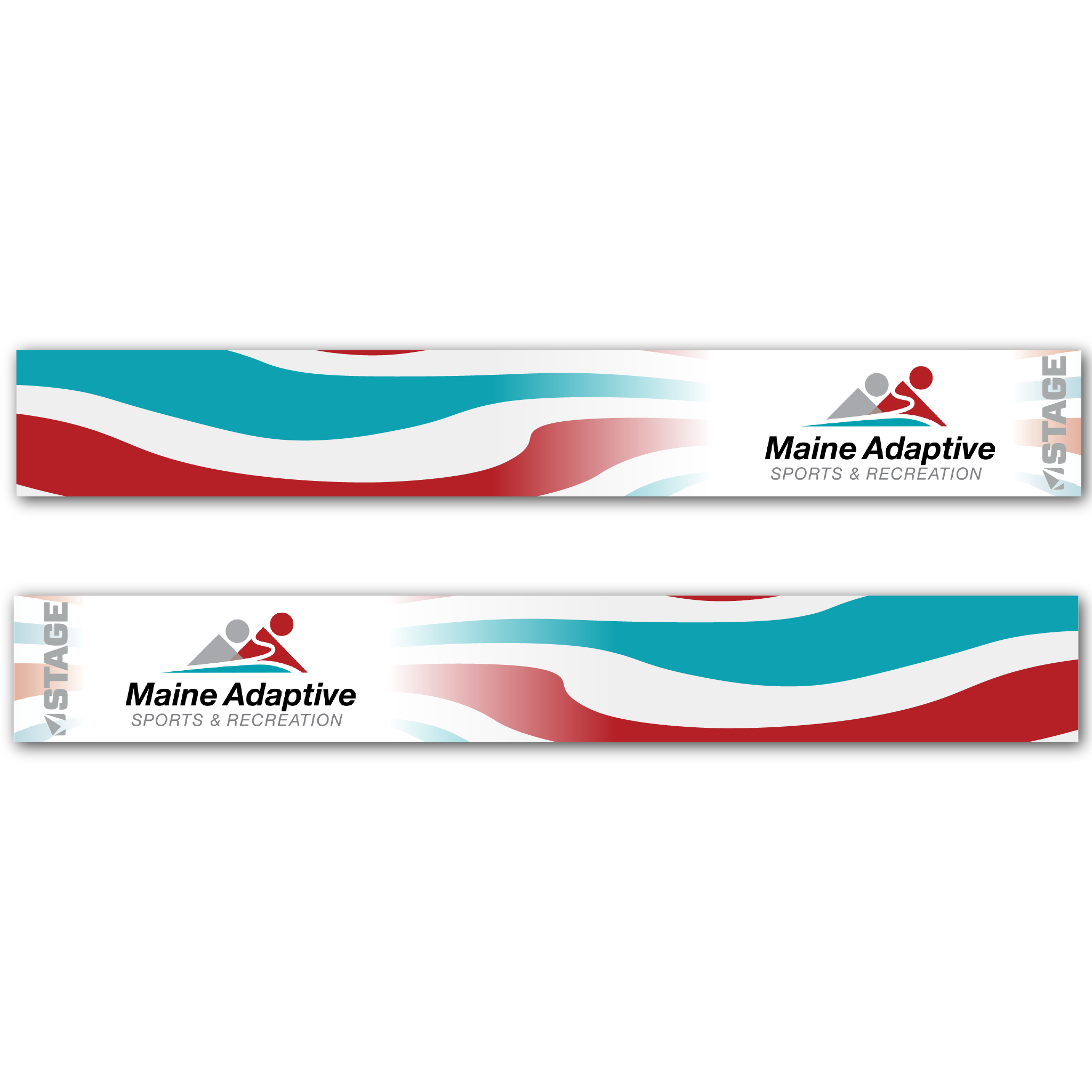 Maine Adaptive Prop Ski Goggle - Black Frame w/ Mirror Chrome Lens - Adult Universal