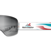 Maine Adaptive Frameless Prop Ski Goggle - Mirror Chrome Smoke Lens