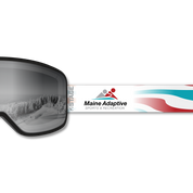 Maine Adaptive Prop Ski Goggle - Black Frame w/ Mirror Chrome Lens - Adult Universal