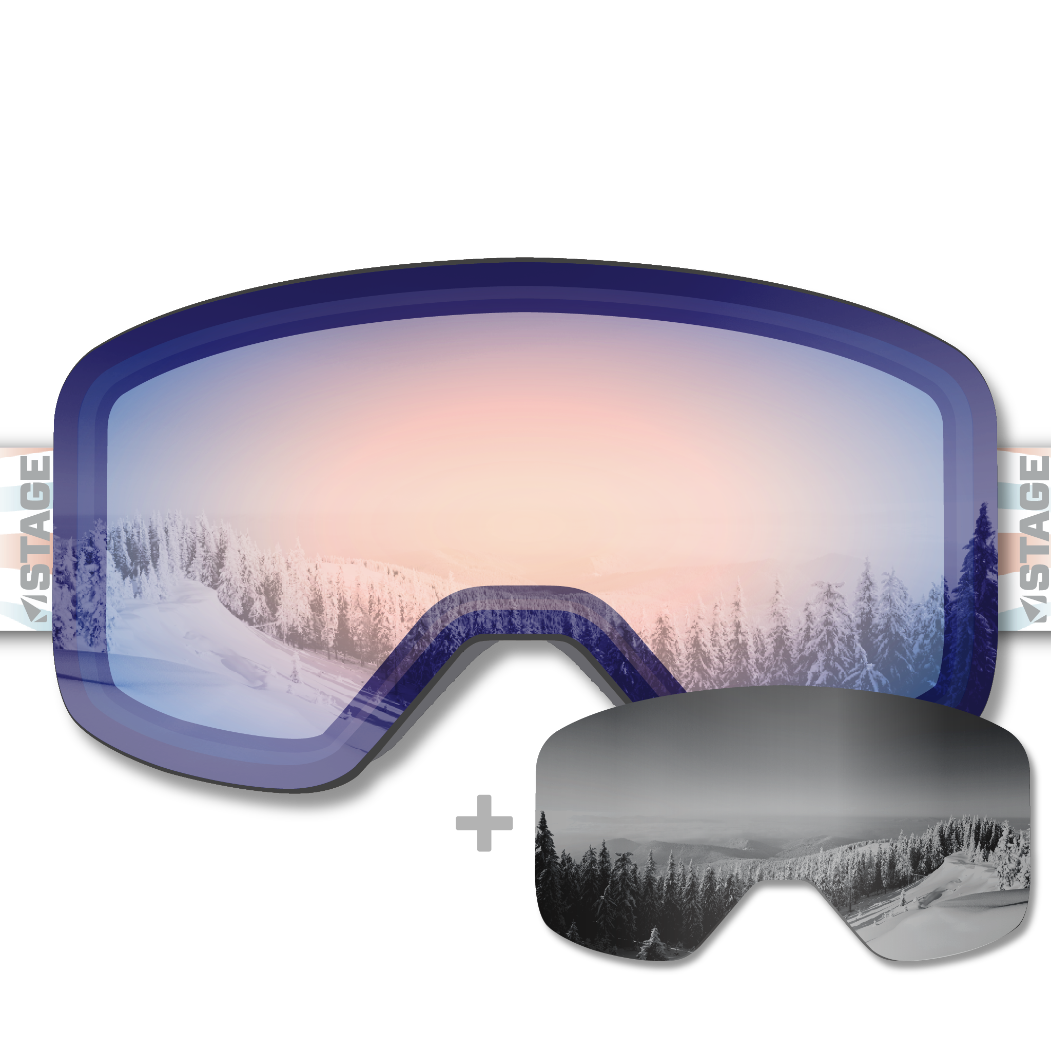 Maine Adaptive Propnetic - Magnetic Ski Goggle + Bonus Lens