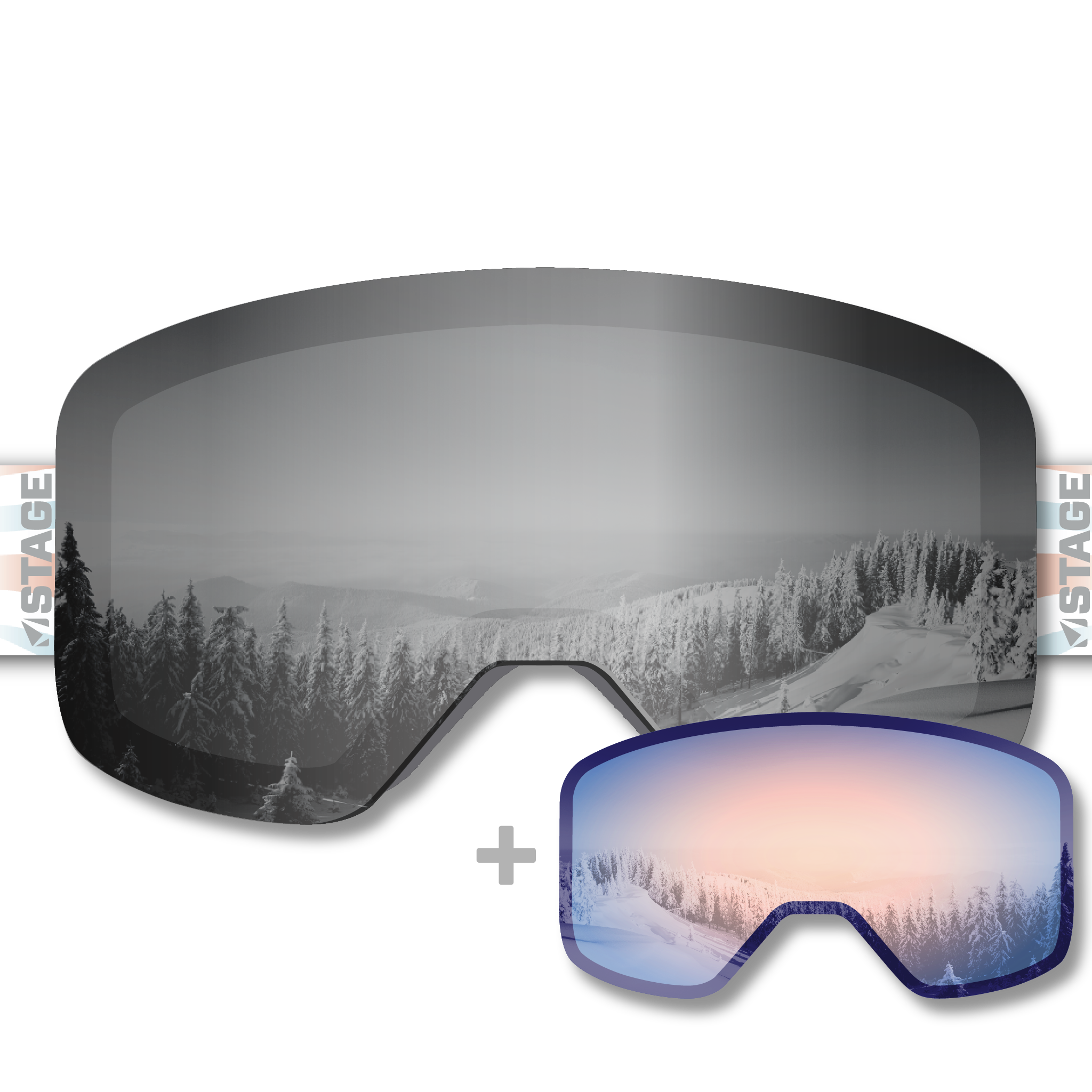 Maine Adaptive Propnetic - Magnetic Ski Goggle + Bonus Lens