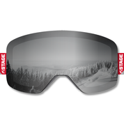 NSCD Frameless Prop Ski Goggle - Mirror Chrome Smoke Lens