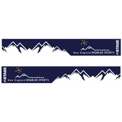 New England Disabled Sports Prop Ski Goggle - Black Frame w/ Mirror Chrome Lens - Adult Universal