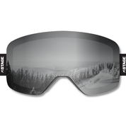SOS Outreach Frameless Prop Ski Goggle - Mirror Chrome Smoke Lens