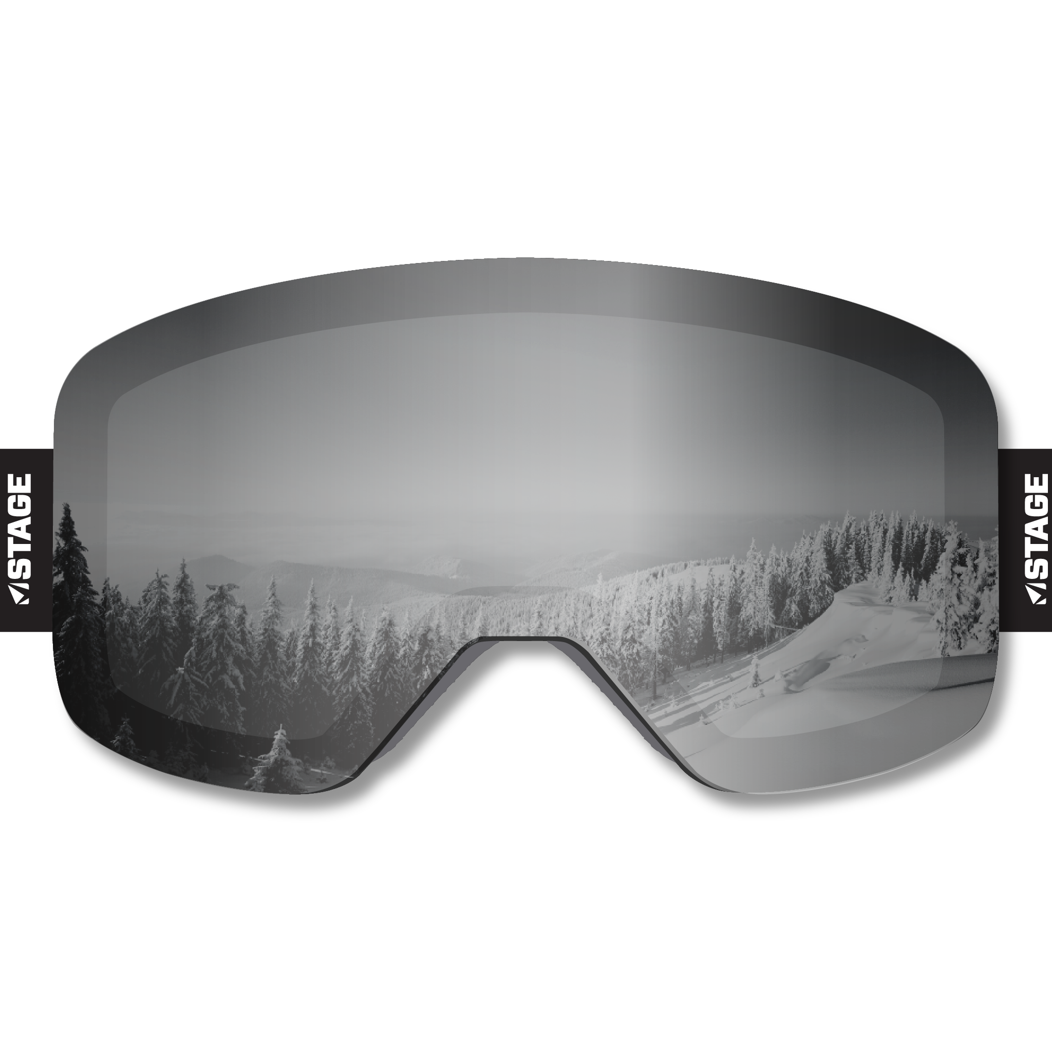 SOS Outreach Frameless Prop Ski Goggle - Mirror Chrome Smoke Lens