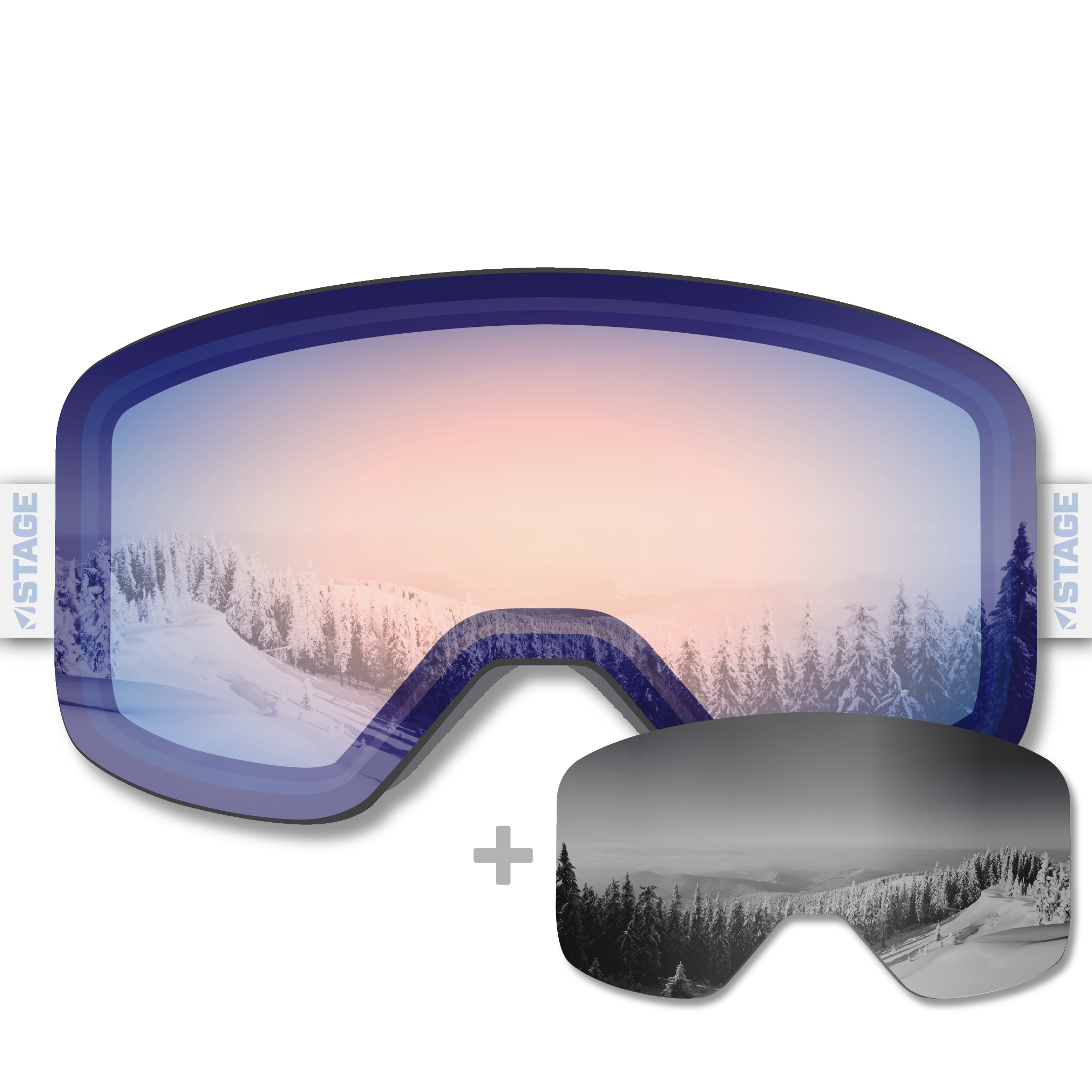 Wasatch Mountain Institute Propnetic - Magnetic Ski Goggle + Bonus Lens