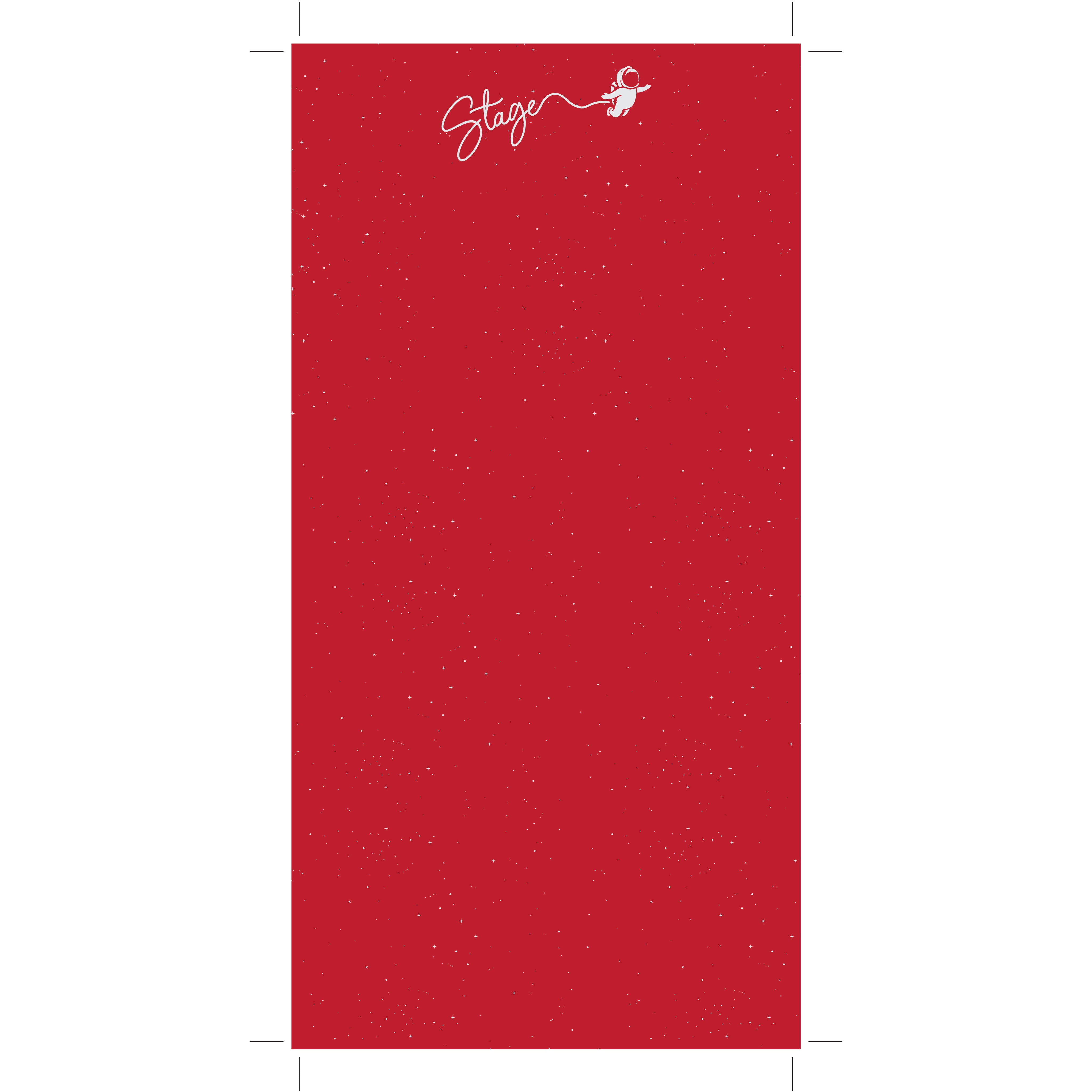 Jr. Face Tube - Space Walker Red - Single Layer