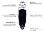 STAGE S9 Cruiser - Inflatable Stand-Up Paddleboard - (Best for 80 - 130lbs) - SUP Board Package (iSUP)