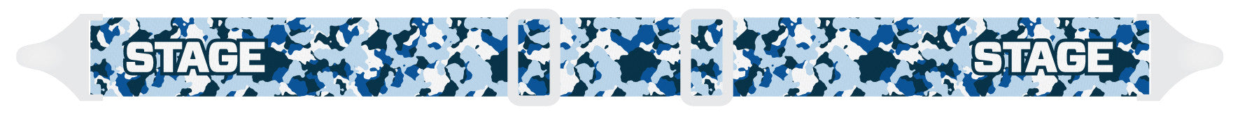 STAGE Blue Camo Strap - Stunt Goggle Strap