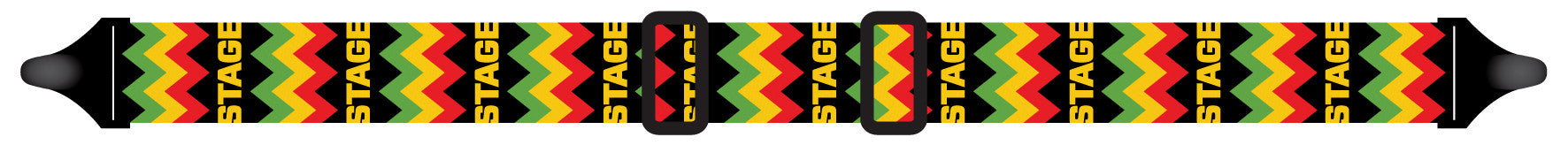 STAGE Rasta Zig Zag - Stunt Goggle Strap