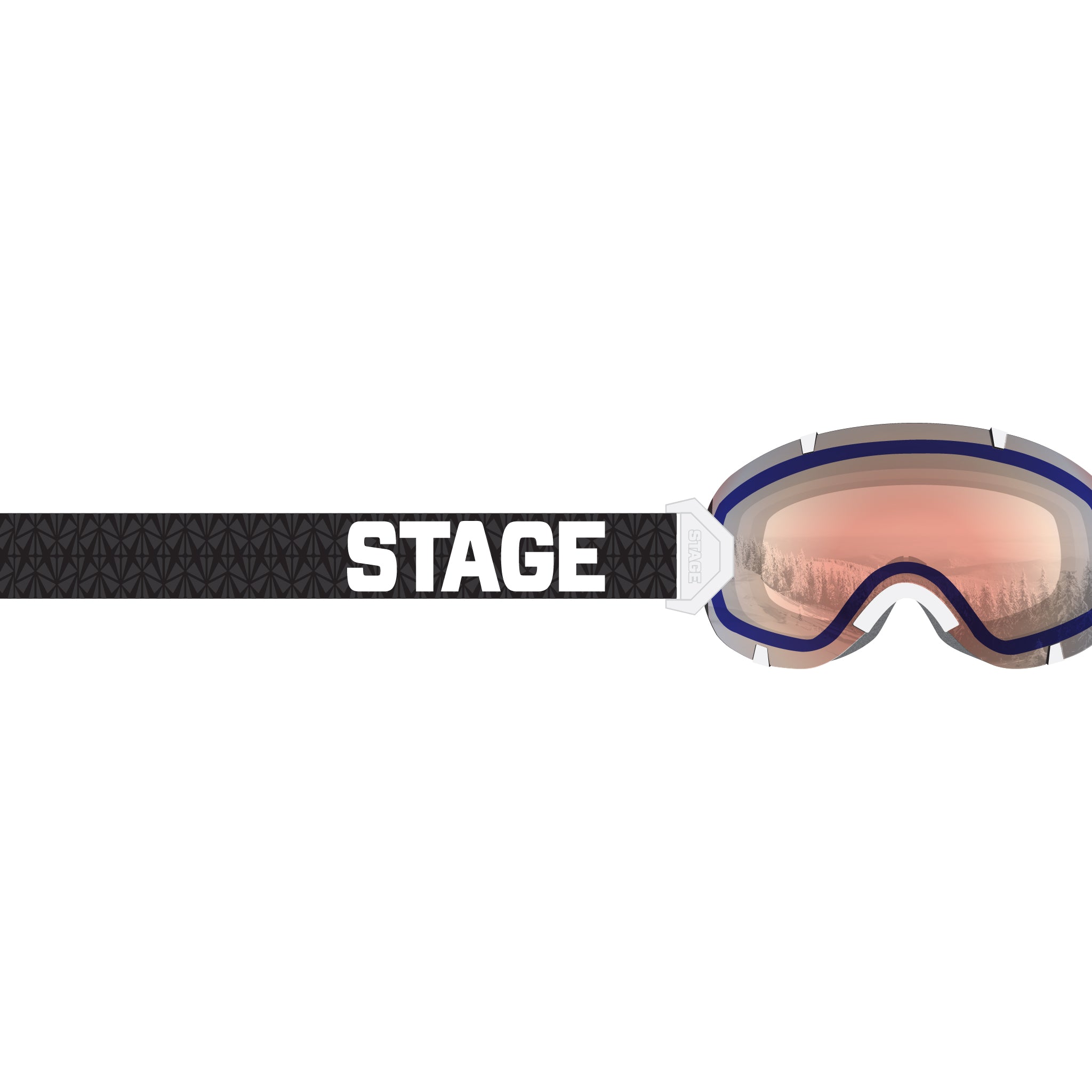 Stunt White - Adult Ski Goggle