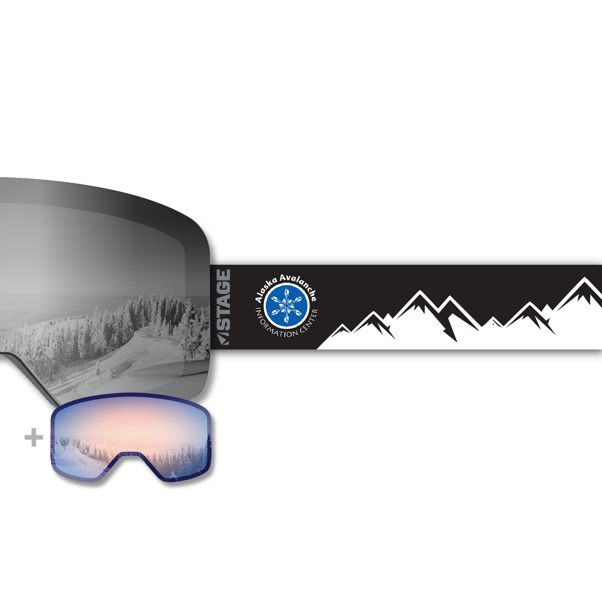 Alaska Avalanche Propnetic - Magnetic Ski Goggle + Bonus Lens