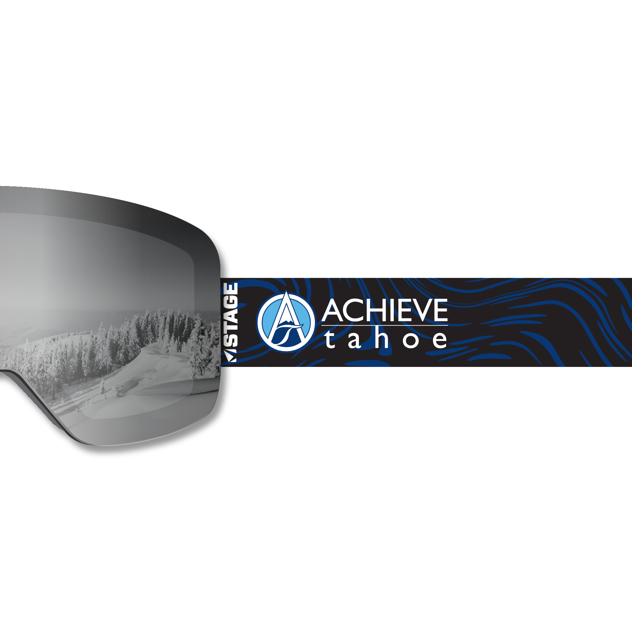 Achieve Tahoe Frameless Prop Ski Goggle - Mirror Chrome Smoke Lens