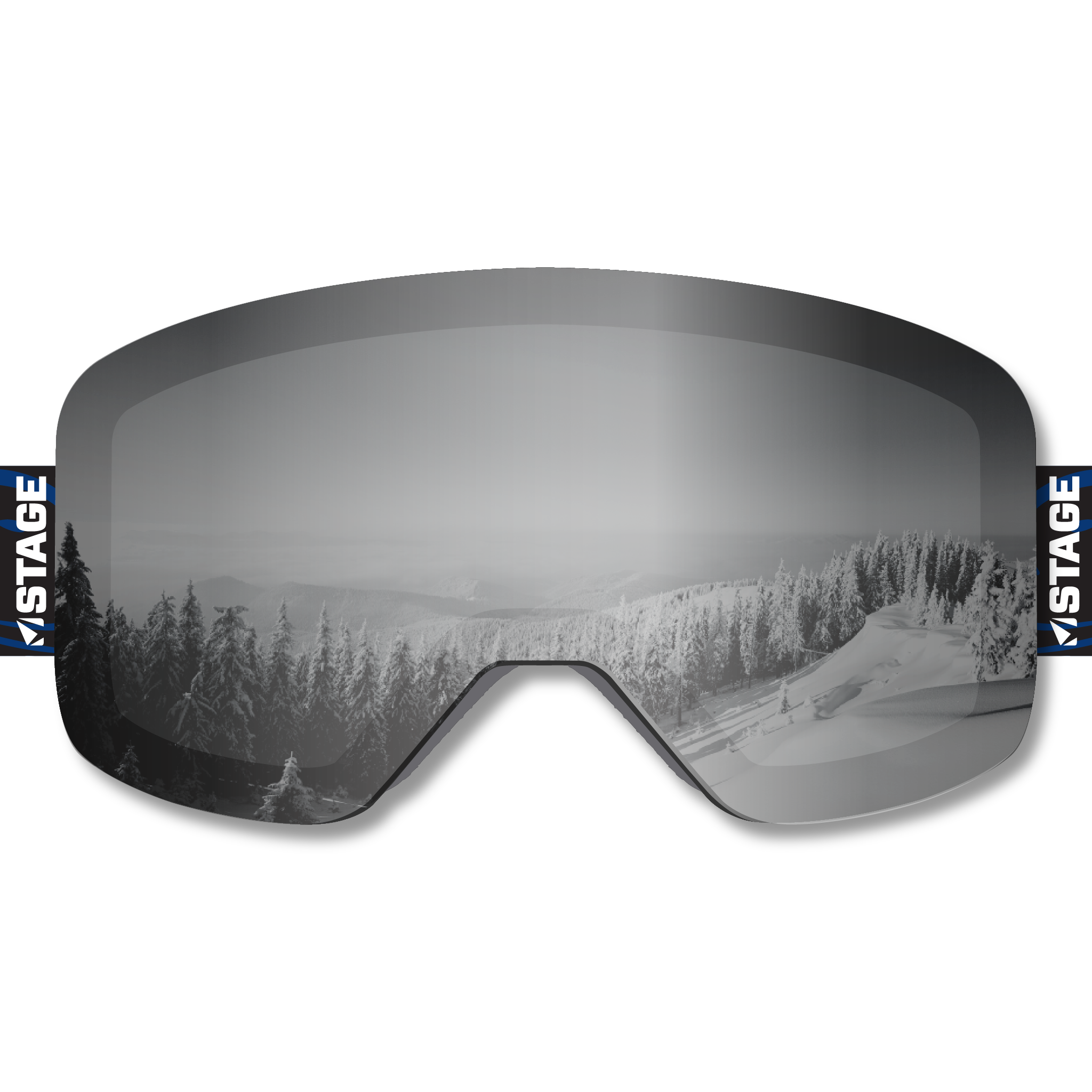 Achieve Tahoe Frameless Prop Ski Goggle - Mirror Chrome Smoke Lens