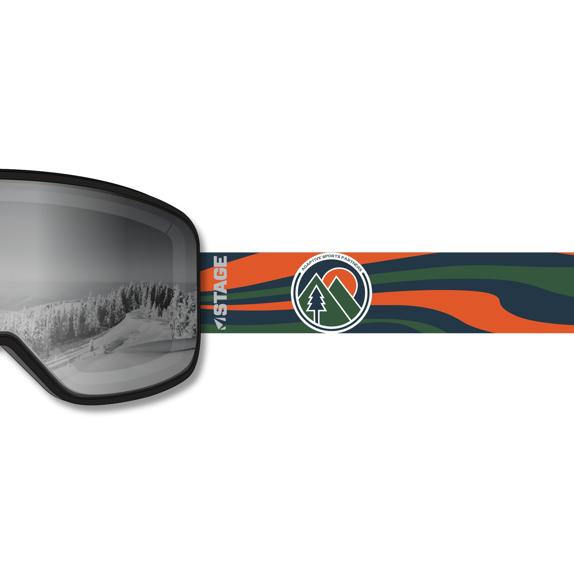Adaptive Sports Partners Prop Ski Goggle - Mirror Chrome Smoke