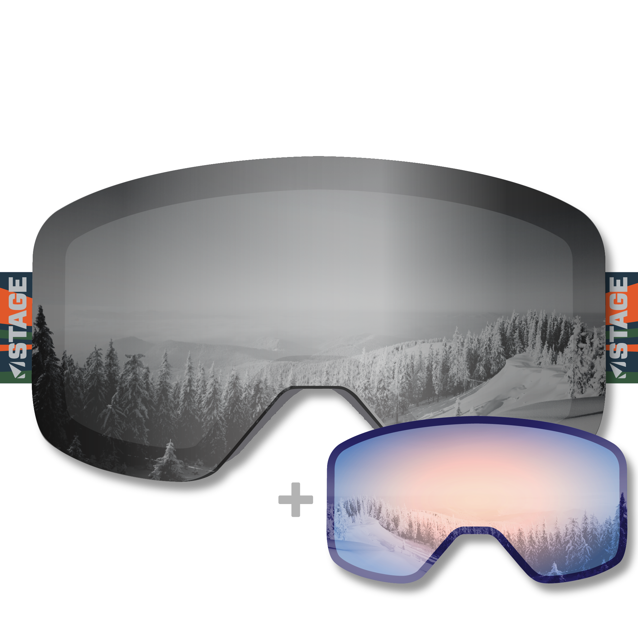 Adaptive Sports Partners Propnetic - Magnetic Ski Goggle + Bonus Lens