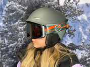 Adaptive Sports Partners Frameless Prop Ski Goggle - Mirror Chrome Smoke Lens
