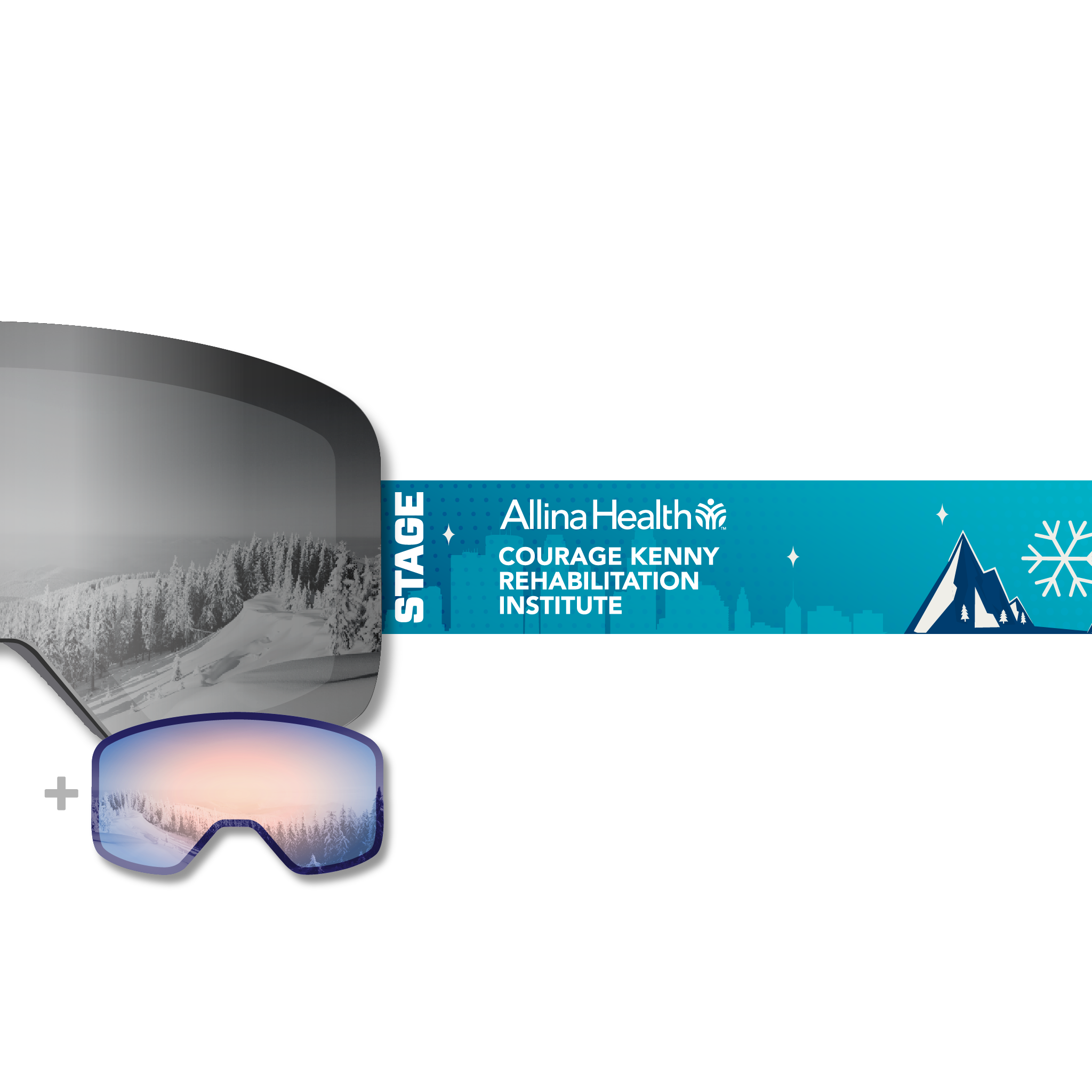 Allina Health Propnetic - Magnetic Ski Goggle + Bonus Lens