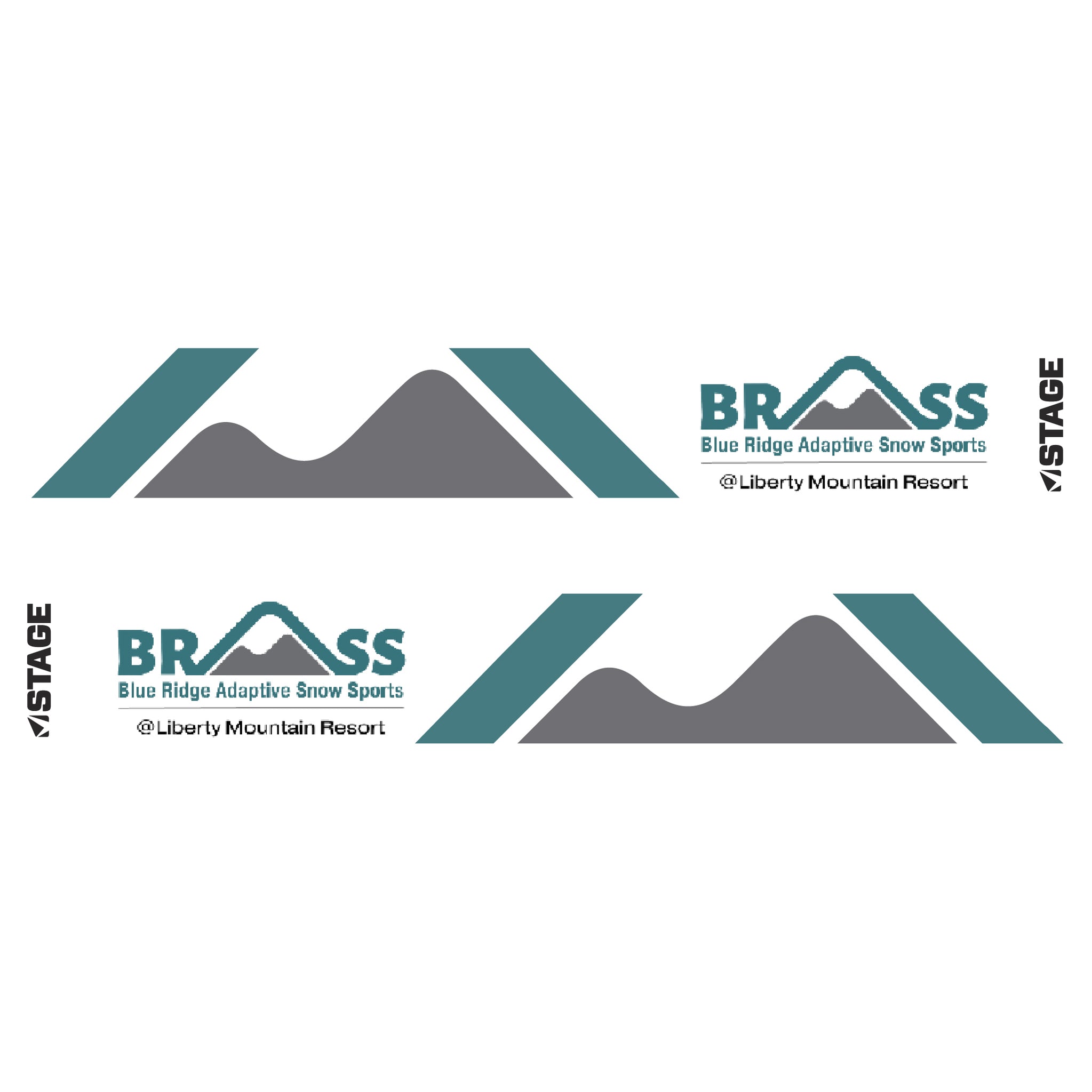 BRASS Frameless Prop Ski Goggle - Mirror Chrome Smoke Lens