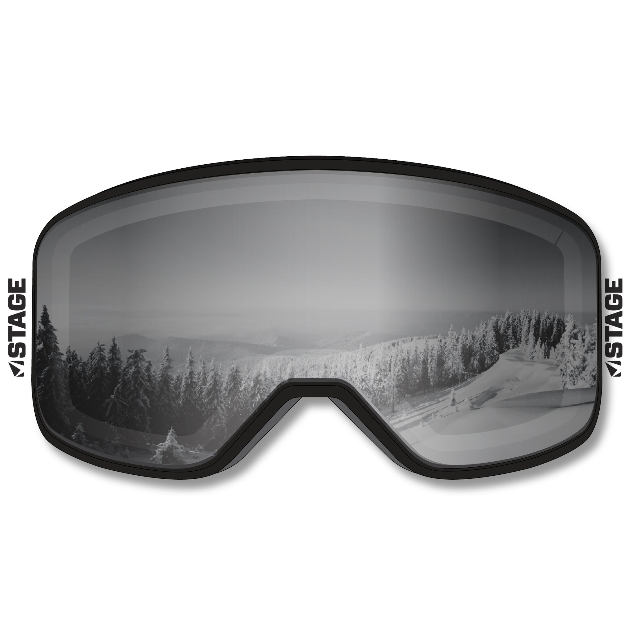 BRASS Prop Ski Goggle - Mirror Chrome Smoke Lens