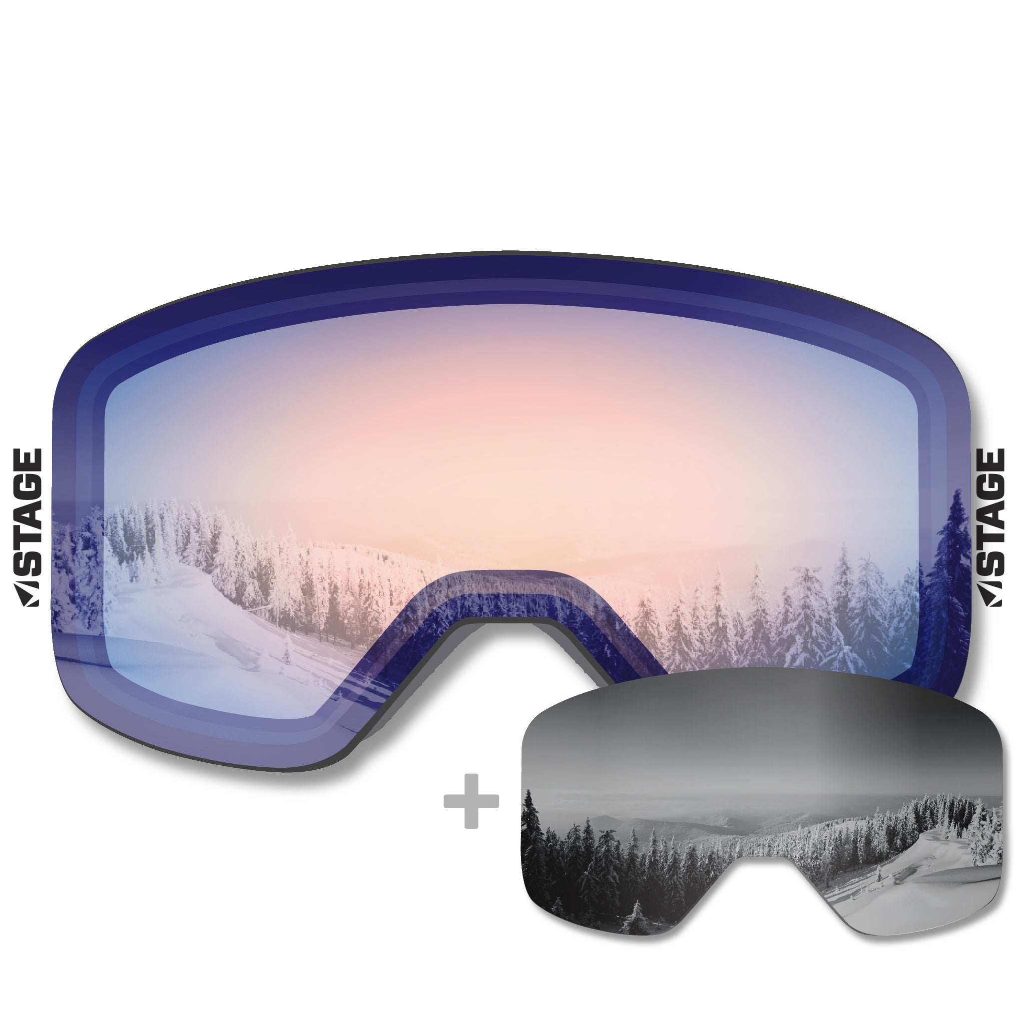 BRASS Propnetic - Magnetic Ski Goggle + Bonus Lens