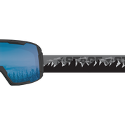 STAGE Big Punk Ski Goggle with Blue Revo Lens and Mountain Shadow strap