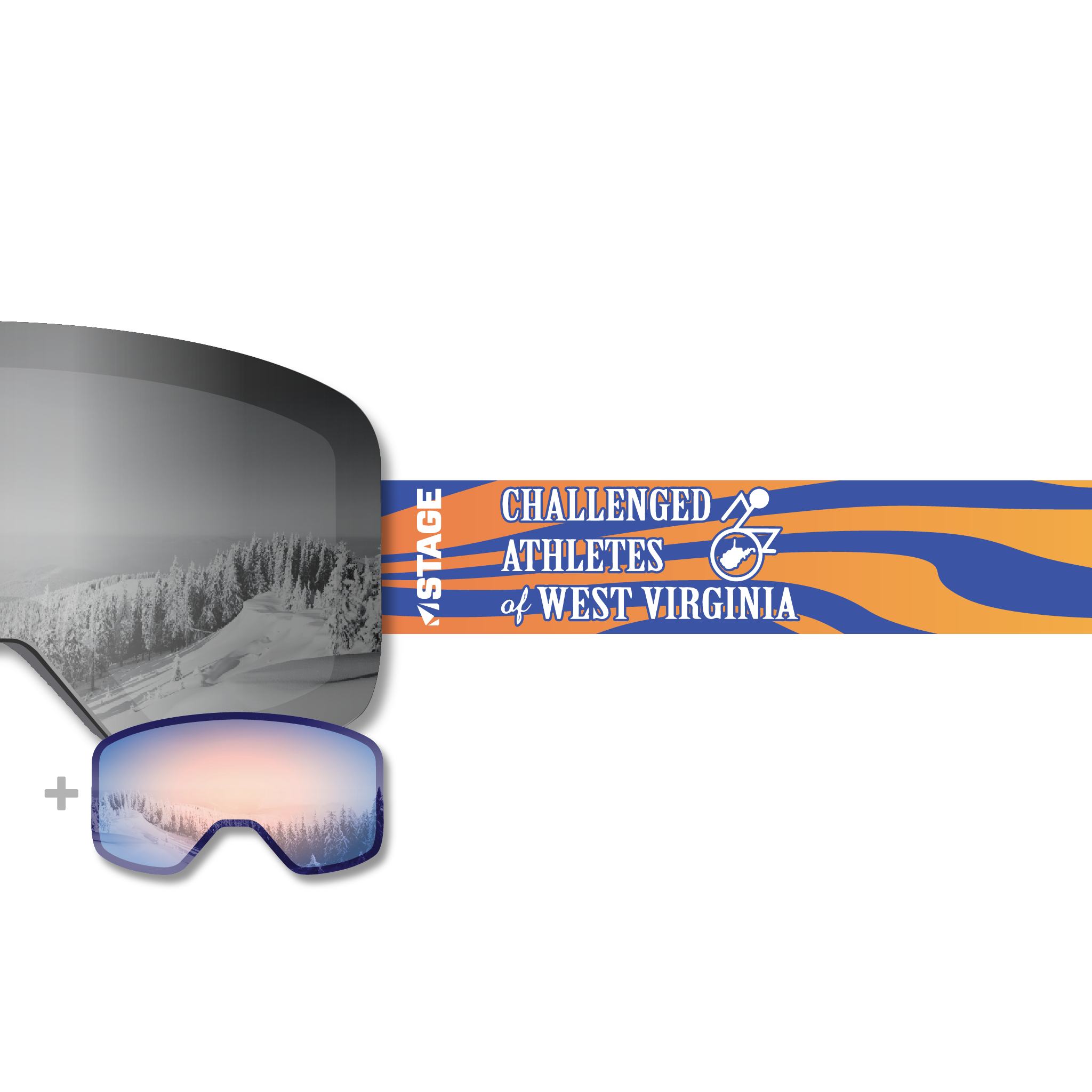 Challenged Athletes of West Virginia Propnetic - Magnetic Ski Goggle + Bonus Lens