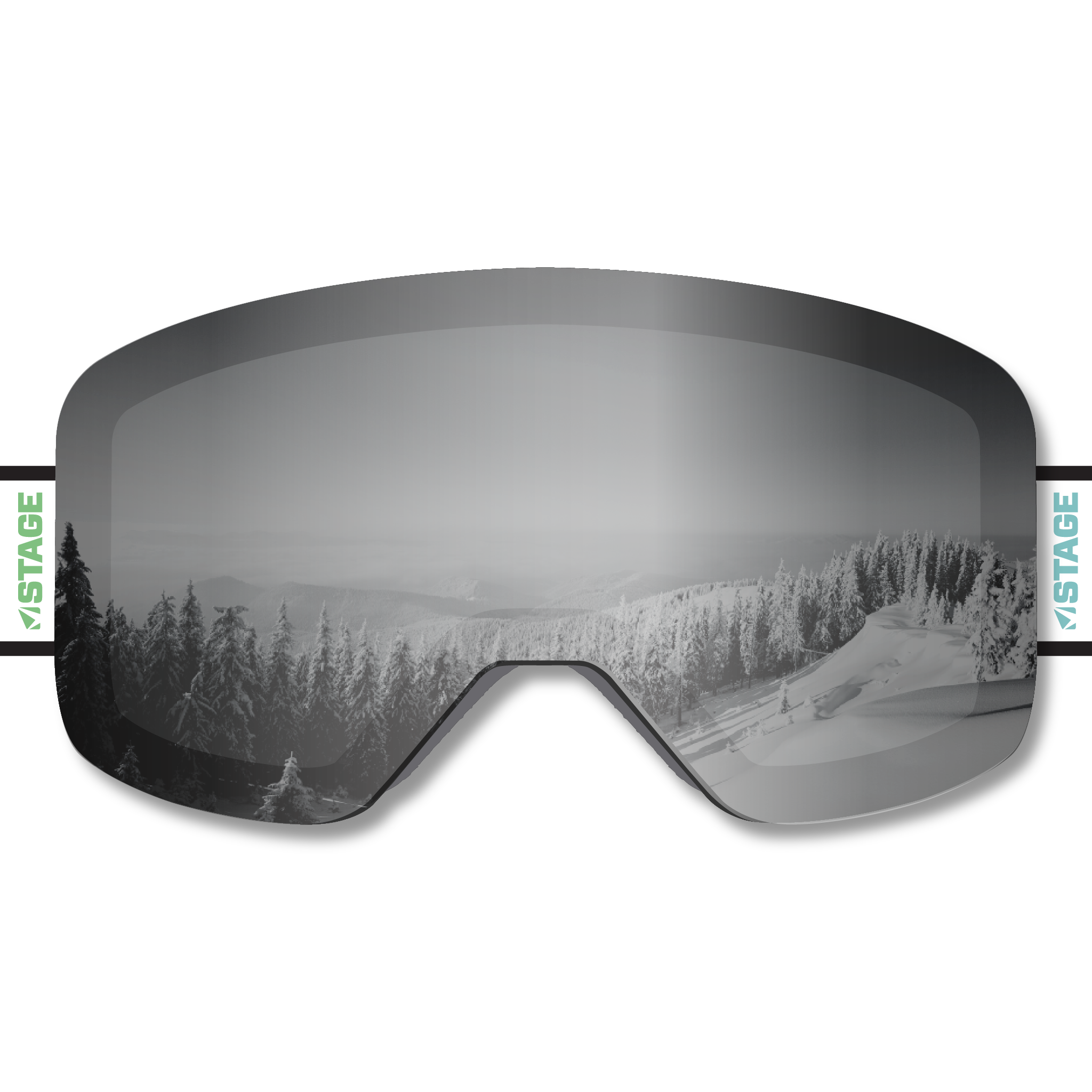 Cottonwood Canyons Foundation Frameless Prop Ski Goggle - Mirror Chrome Smoke Lens