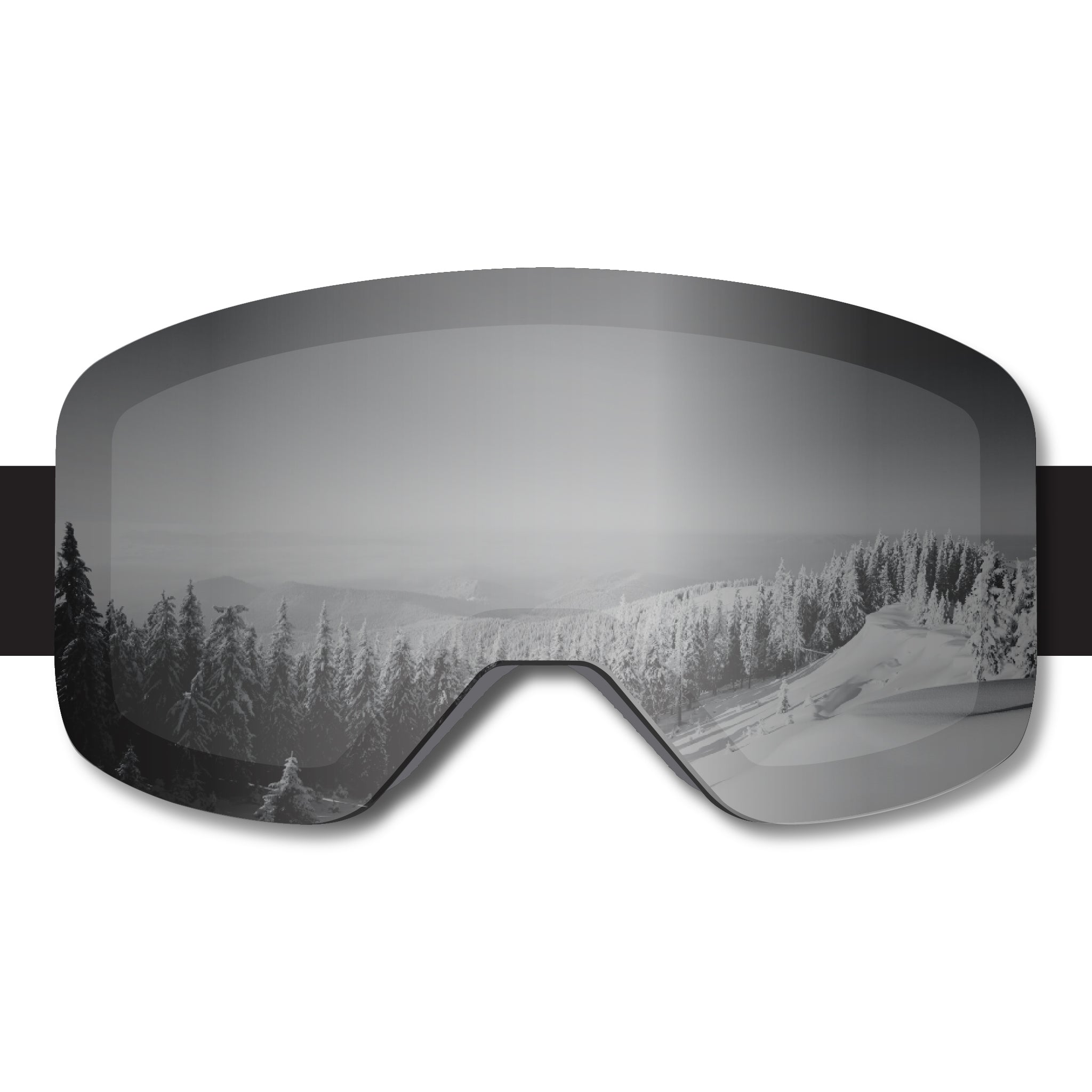 Frameless Prop Ski Goggle - Mirror Chrome Smoke Lens – STAGE