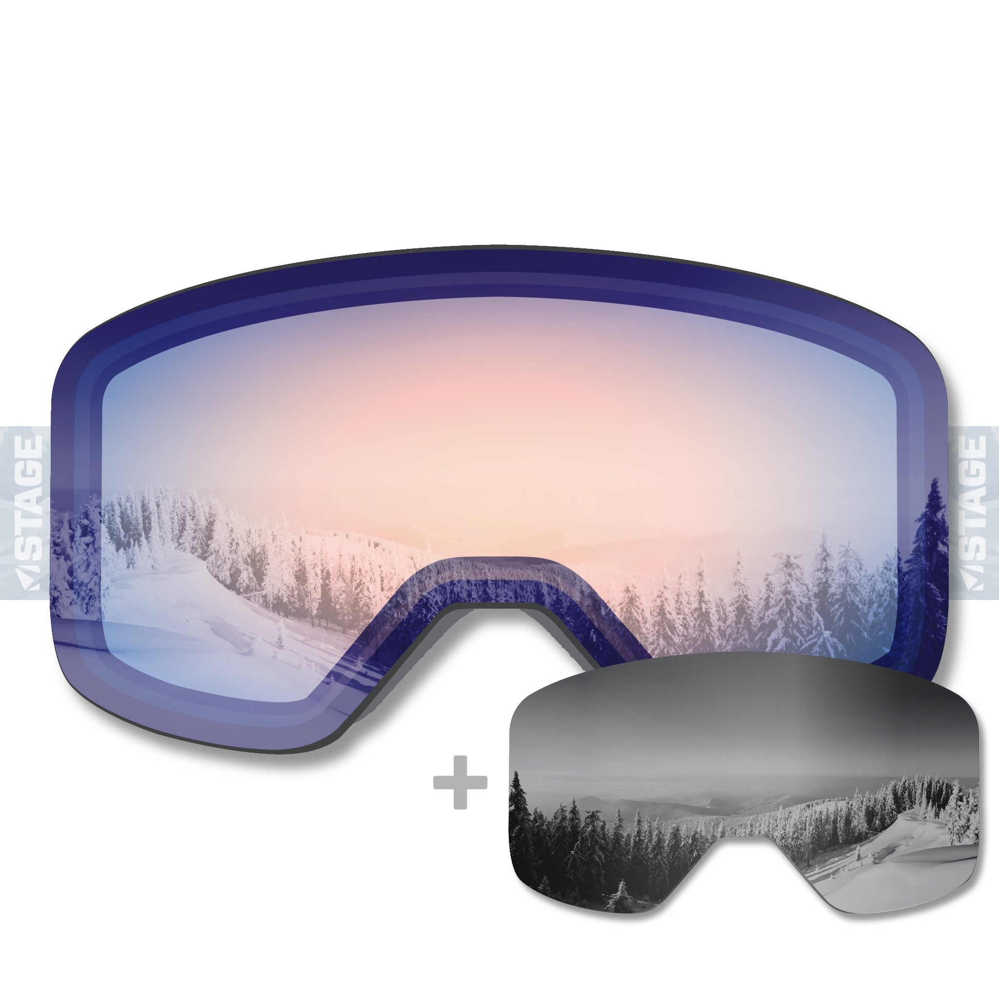 NWAC Propnetic - Magnetic Ski Goggle + Bonus Lens