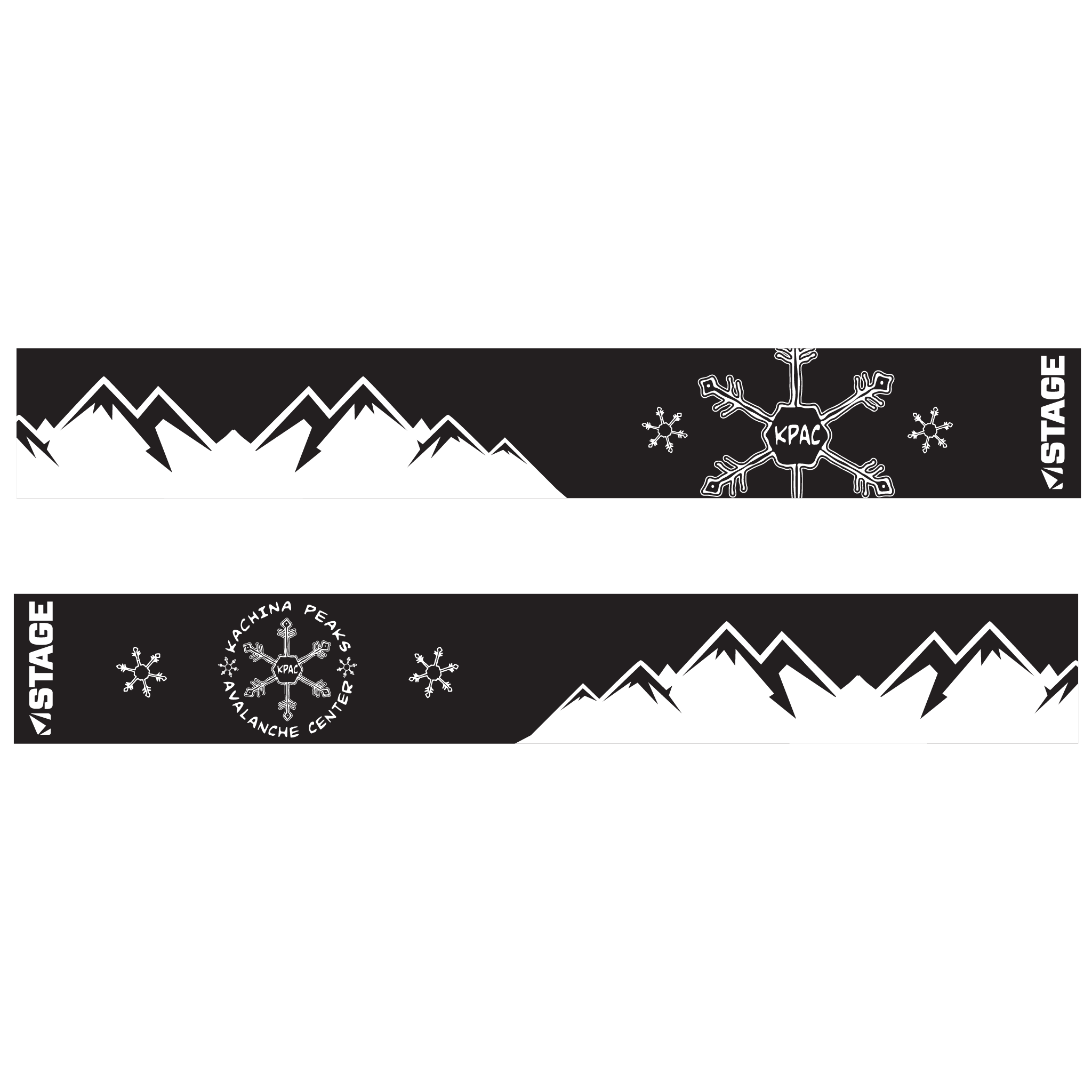 Kachina Peaks Avalanche Center Frameless Prop Ski Goggle - Mirror Chrome Smoke Lens