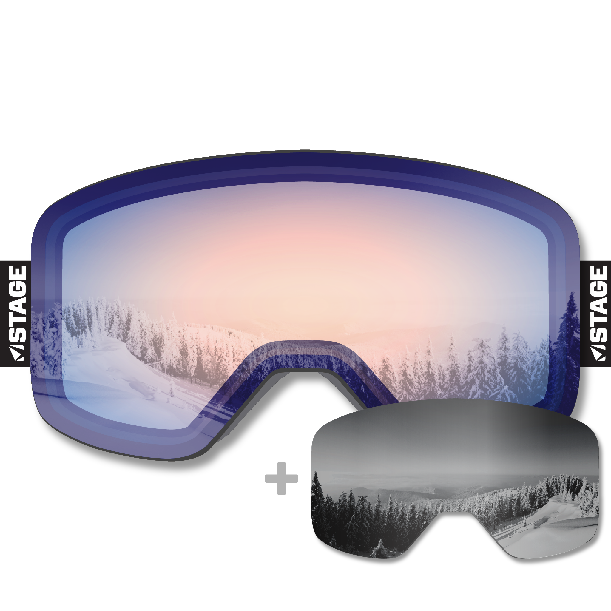 Kachina Peaks Avalanche Center Propnetic - Magnetic Ski Goggle + Bonus Lens