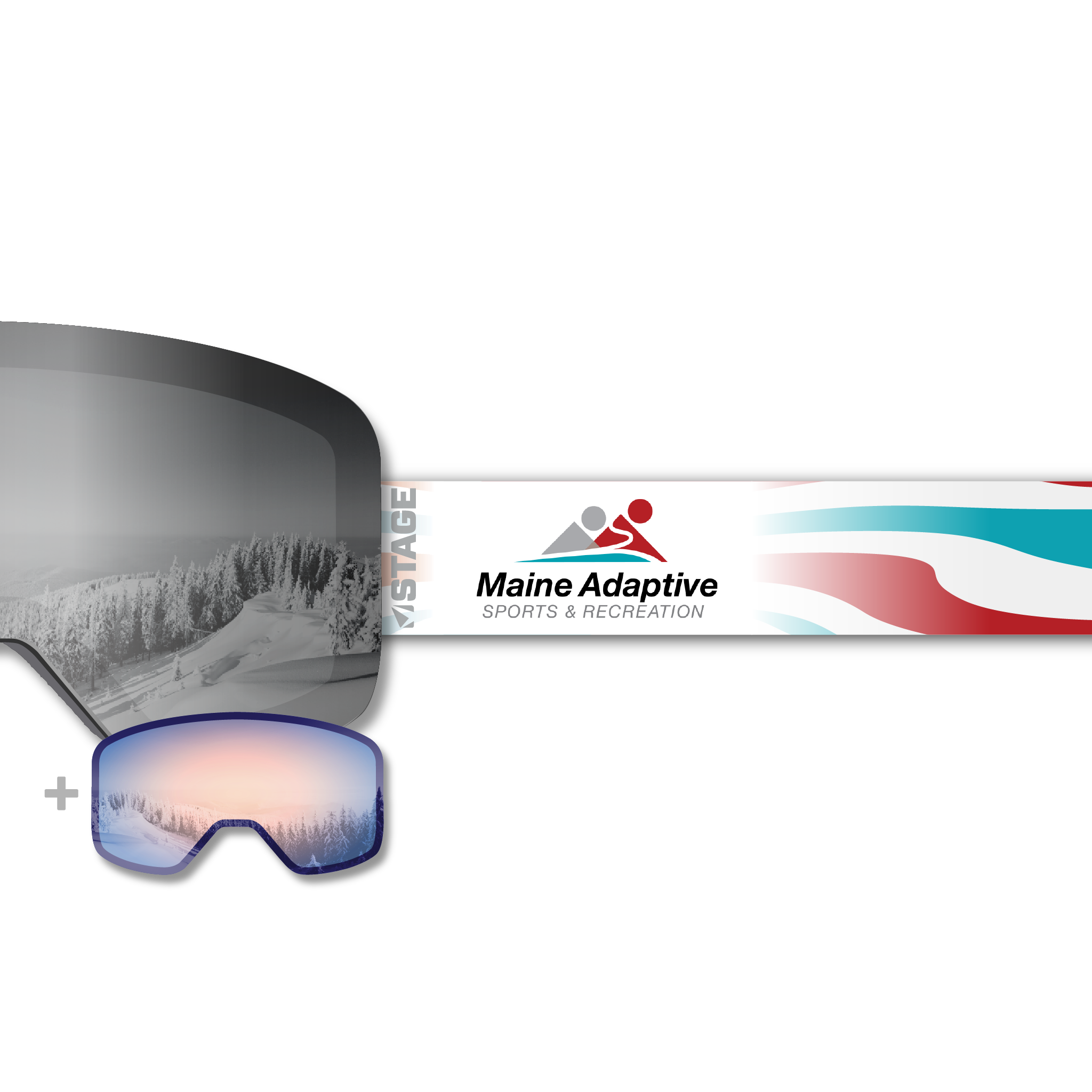 Maine Adaptive Propnetic - Magnetic Ski Goggle + Bonus Lens