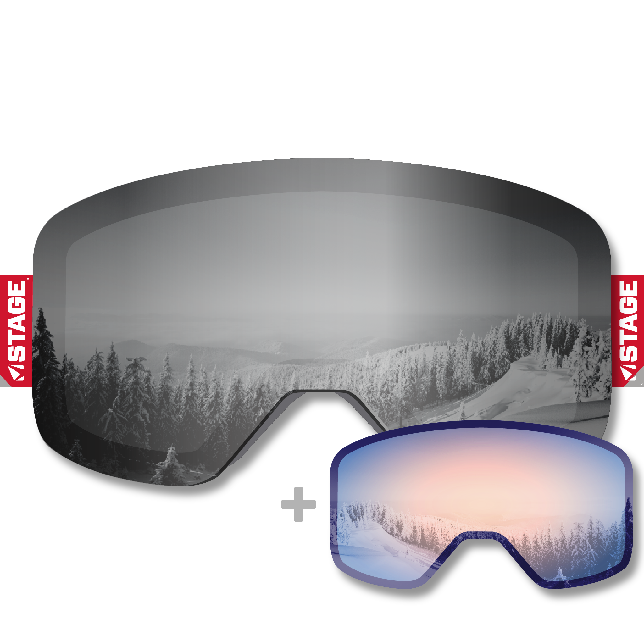 NSCD Propnetic - Magnetic Ski Goggle + Bonus Lens