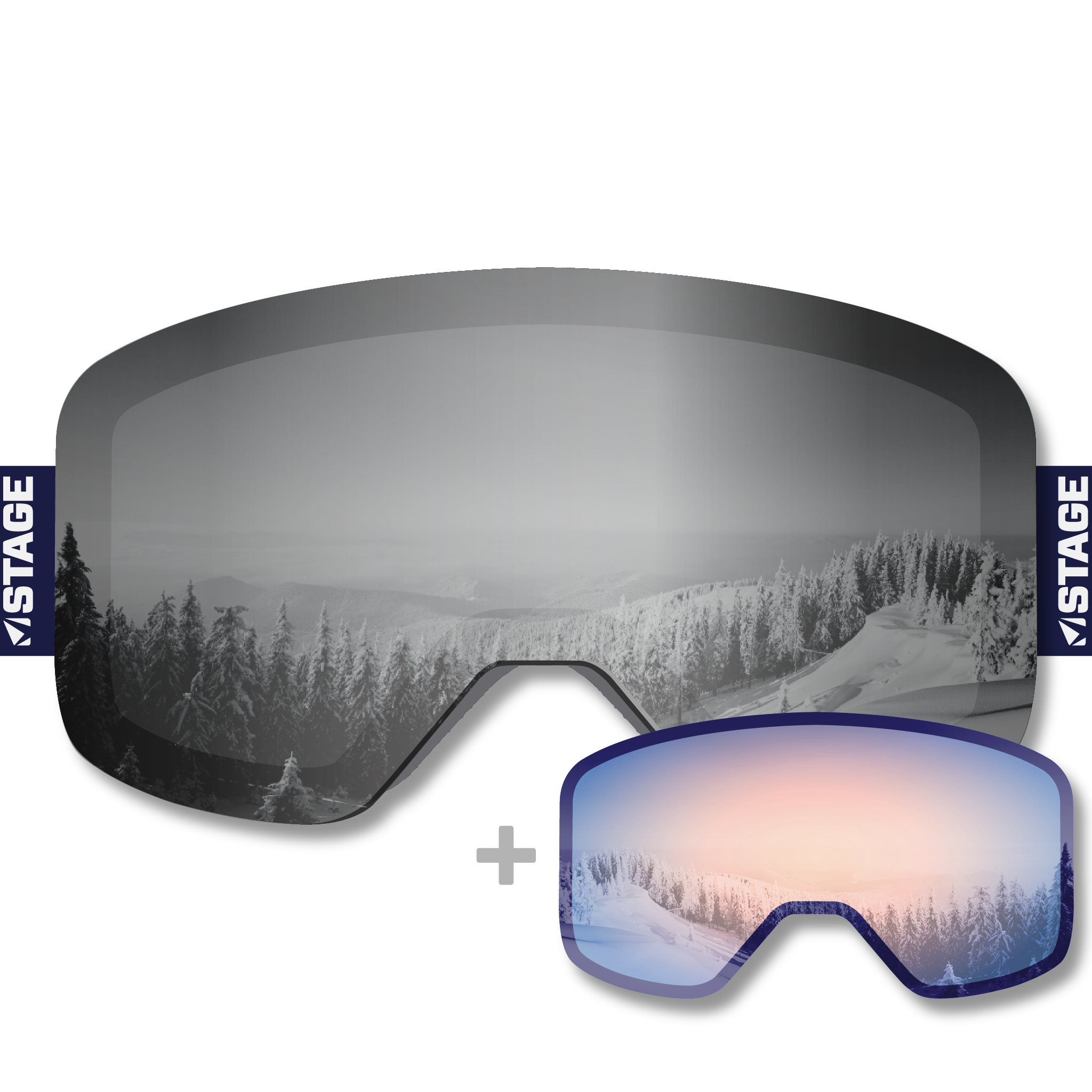 New England Disabled Sports Propnetic - Magnetic Ski Goggle + Bonus Lens